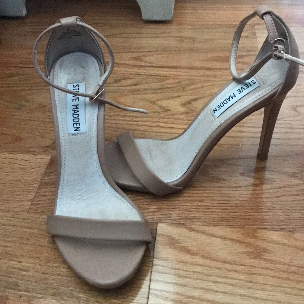Steve Madden nude stiletto pump sandals